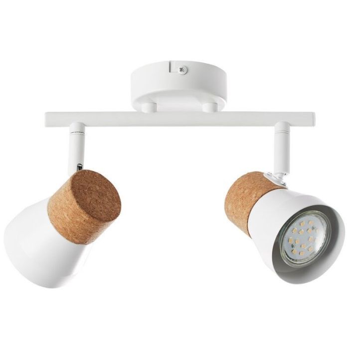 Kork loftlampe hvid, Charlotte