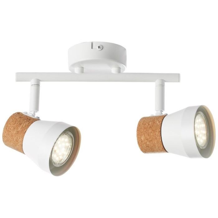Kork loftlampe hvid, Charlotte