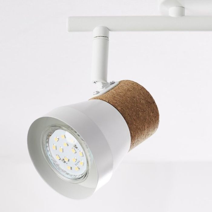 Kork loftlampe hvid, Charlotte