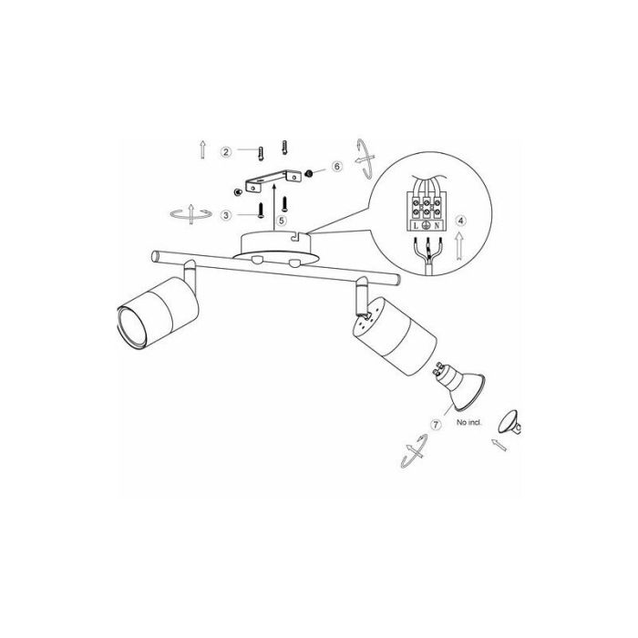 Modern loftlampe messing, Cato