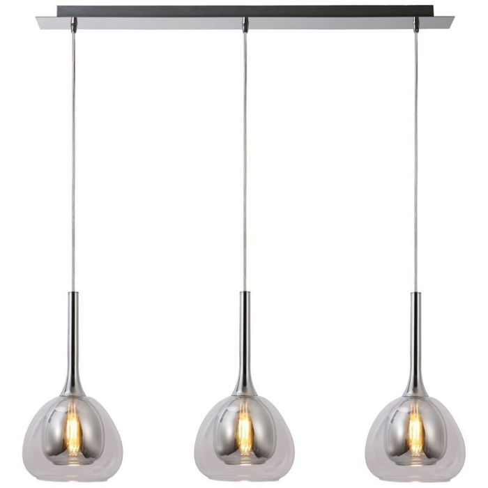 Modern pendler lampe krom, Emmelien