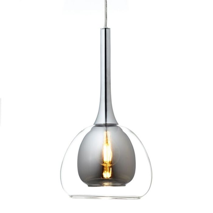 Modern pendler lampe krom, Emmelien