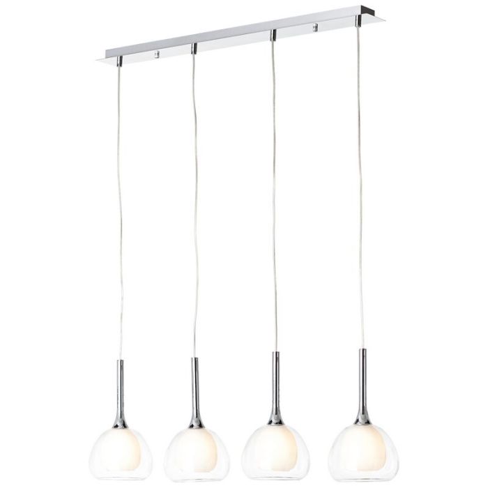Modern pendler lampe krom, Emmelien