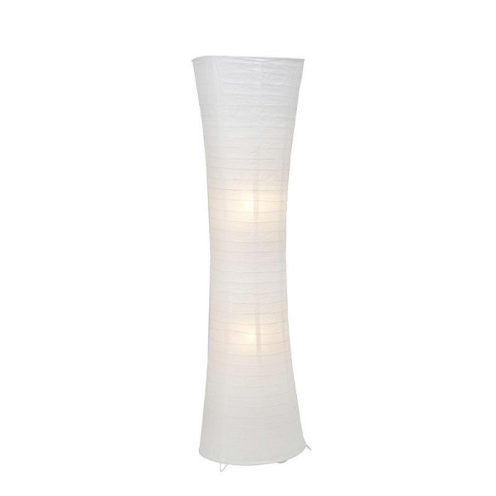Metal gulv lampe hvid, Isalie, med brytare