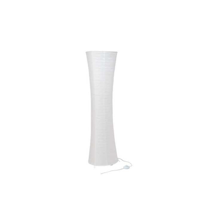 Metal gulv lampe hvid, Isalie, med brytare