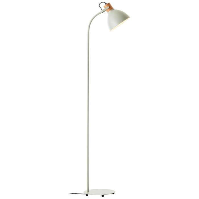 Rustik gulv lampe grøn, Thalina, med brytare