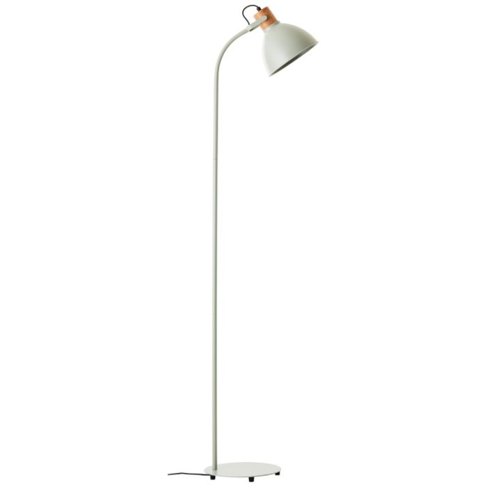 Rustik gulv lampe grøn, Thalina, med brytare