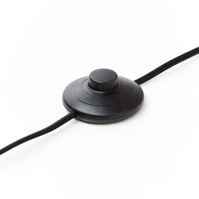 Rustik gulv lampe grøn, Thalina, med brytare