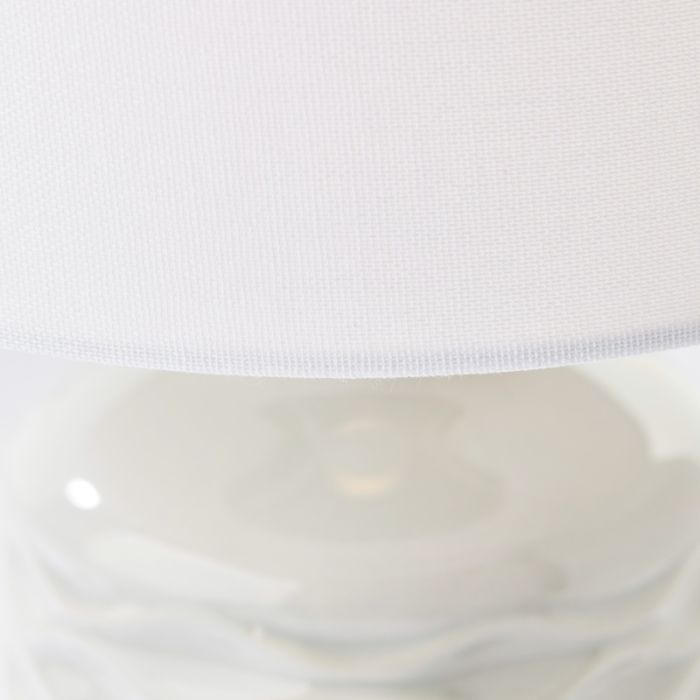 Retro bordlampe grå, Roelf, med brytare