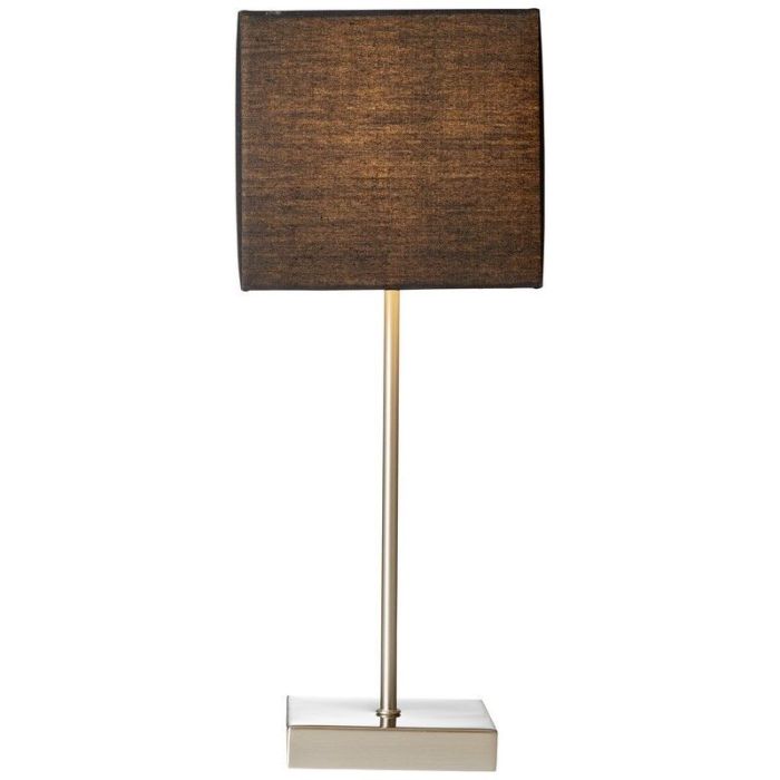 Stof bordlampe antracit, Marinda, med brytare
