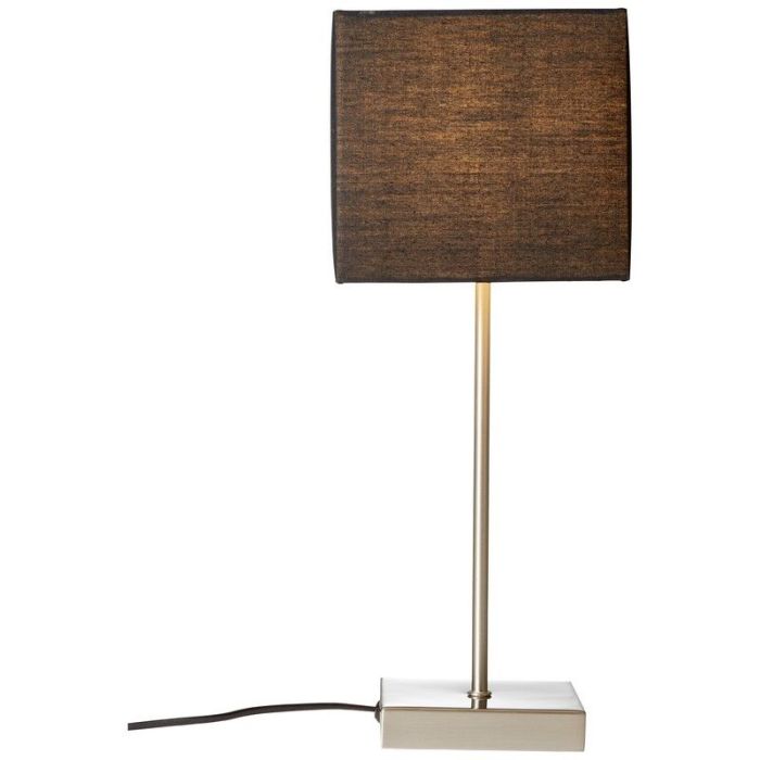 Stof bordlampe antracit, Marinda, med brytare