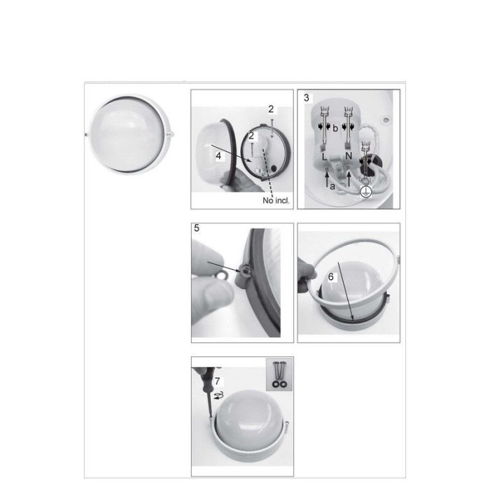 Glas udendørslampe sort, Trishana, IP44