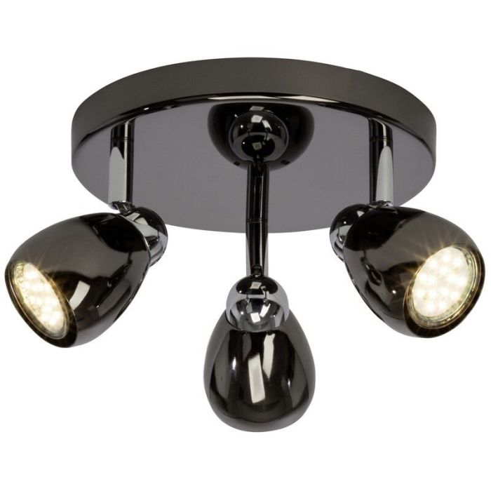 Metal loftlampe sort, Khadra, 3W, 3000K LED