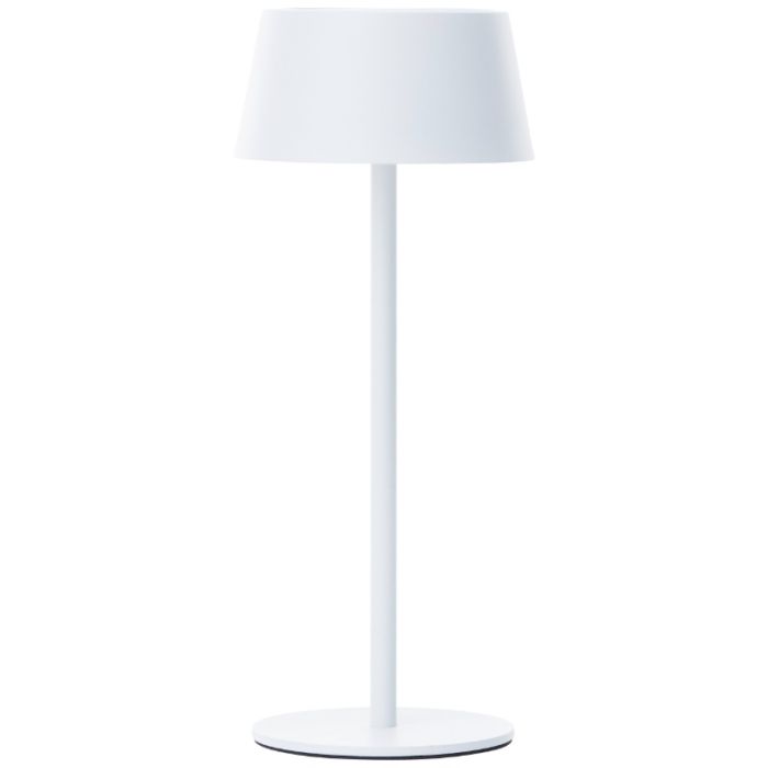 Modern udendørs væglampe solcelle hvid, Soumaya, 4W, 3000K LED, IP44, 3 trins lysdæmper