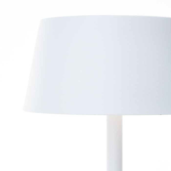 Modern udendørs væglampe solcelle hvid, Soumaya, 4W, 3000K LED, IP44, 3 trins lysdæmper