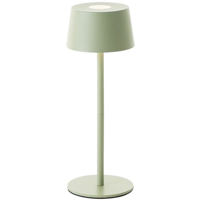Modern udendørs bordlampe grøn, Petter, 2W, 3000K LED, IP44, 3 trins lysdæmper