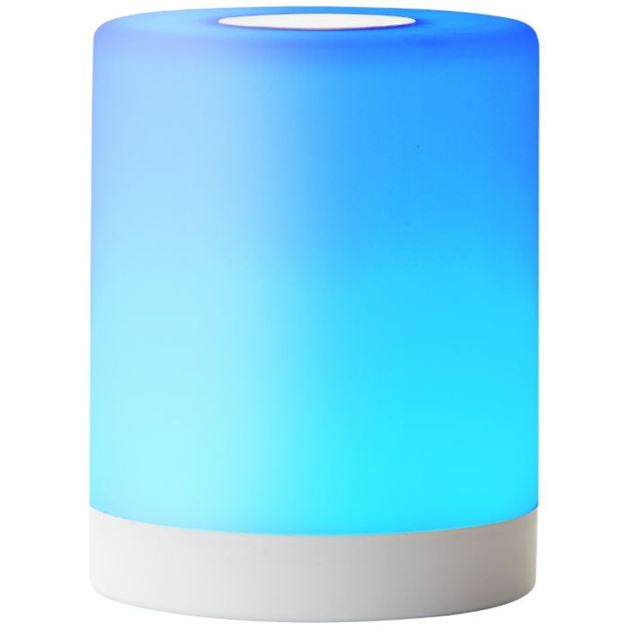 Modern udendørs bordlampe hvid, Maezon, 1W, RGBW LED, IP44, med beröringsdimmer