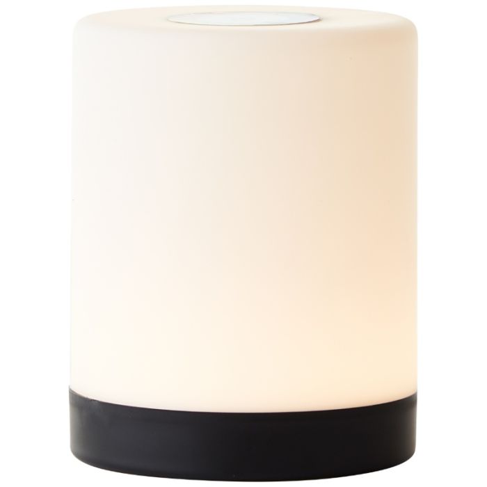 Modern udendørs bordlampe sort, Maezon, 1W, RGBW LED, IP44, med beröringsdimmer