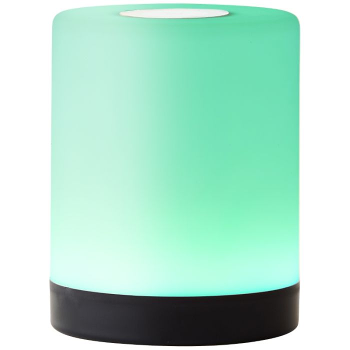 Modern udendørs bordlampe sort, Maezon, 1W, RGBW LED, IP44, med beröringsdimmer