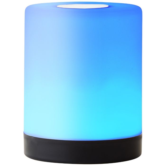 Modern udendørs bordlampe sort, Maezon, 1W, RGBW LED, IP44, med beröringsdimmer