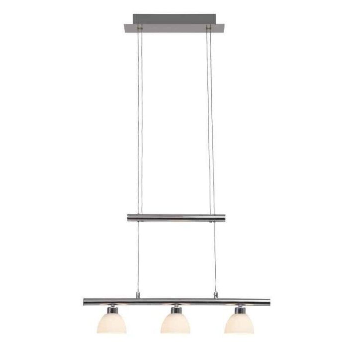 Glas pendler lampe krom, Tromp, 5W, 3000K LED, med beröringsdimmer