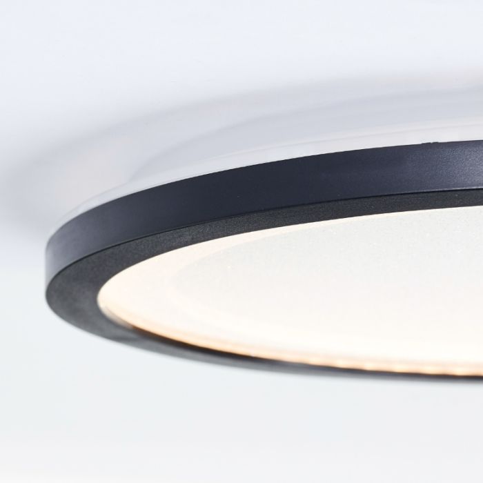 Modern LED panel loftlampe sort, Yamal, 16W, 3000K LED