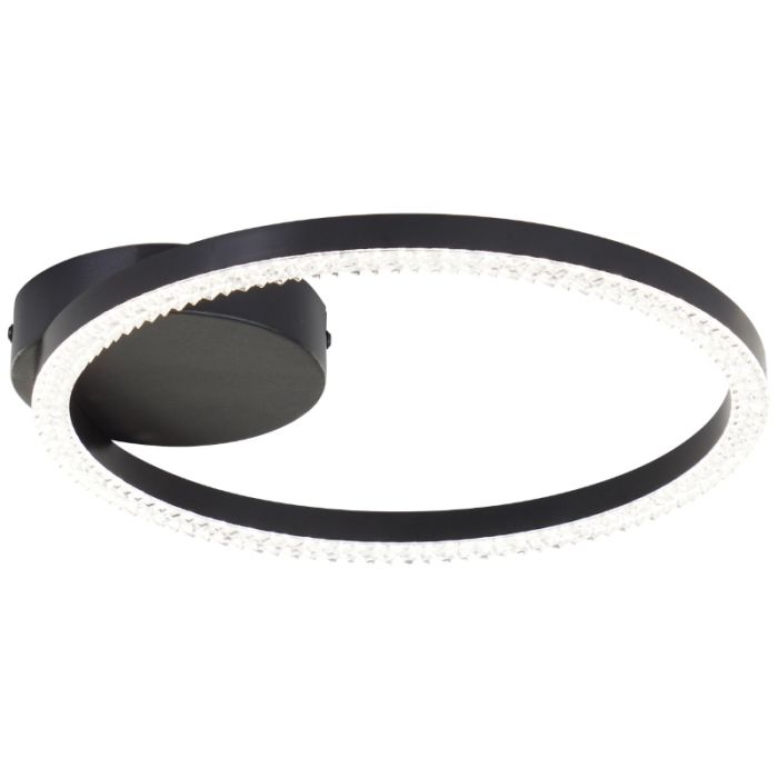 Design loftlampe sort, Maladon, 12W, 4000K LED