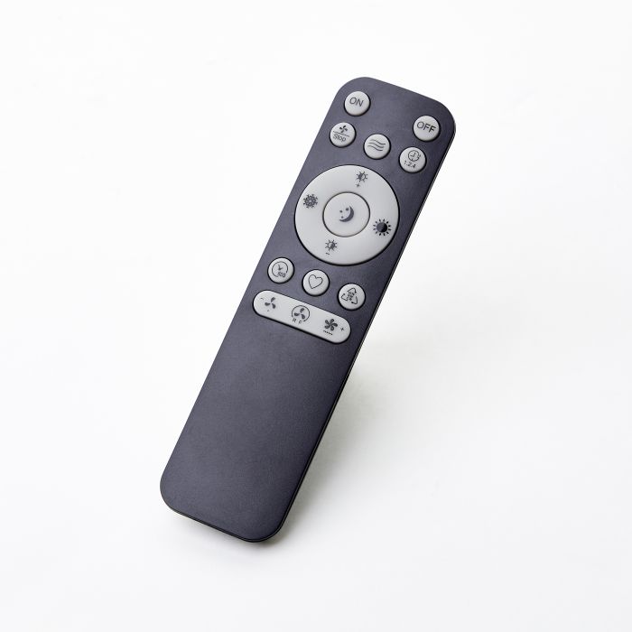 Modern loftventilator sort, Tolga, 36W, 2700K-4000K-6500K LED, med fjärrkontroll