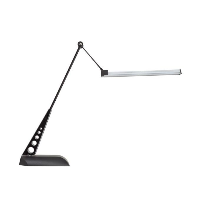 Design skrivebordslampe krom, Leyana, 1W, 5000K LED, med beröringsdimmer
