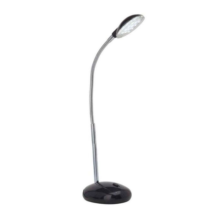 Plast skrivebordslampe sort, Marenthe, 2W, 6000K LED, med brytare