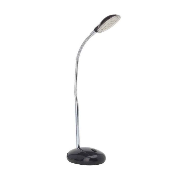 Plast skrivebordslampe sort, Marenthe, 2W, 6000K LED, med brytare