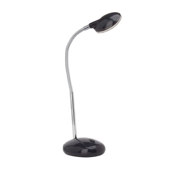 Plast skrivebordslampe sort, Marenthe, 2W, 6000K LED, med brytare