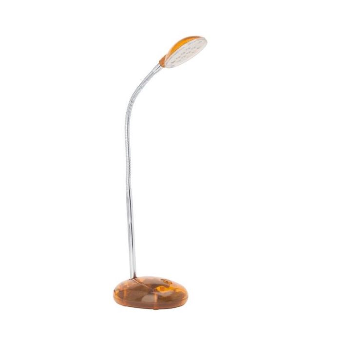 Plast skrivebordslampe orange, Marenthe, 2W, 6000K LED, med brytare