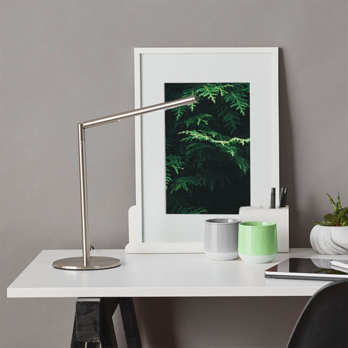 Design skrivebordslampe krom, Krisje, 6W, 6400K LED, med brytare