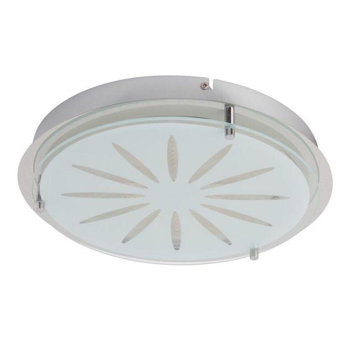 Glas væglampe krom, Danae, 15W, 3000K LED