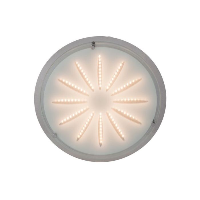 Glas væglampe krom, Danae, 15W, 3000K LED