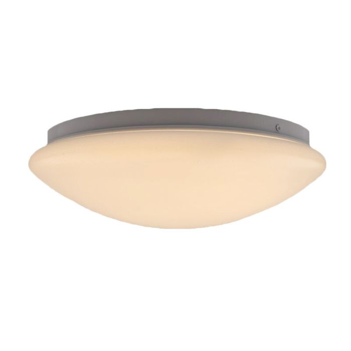 Plast loftslampe med sensor hvid, Djalissa, 12W, 3000K LED, IP44