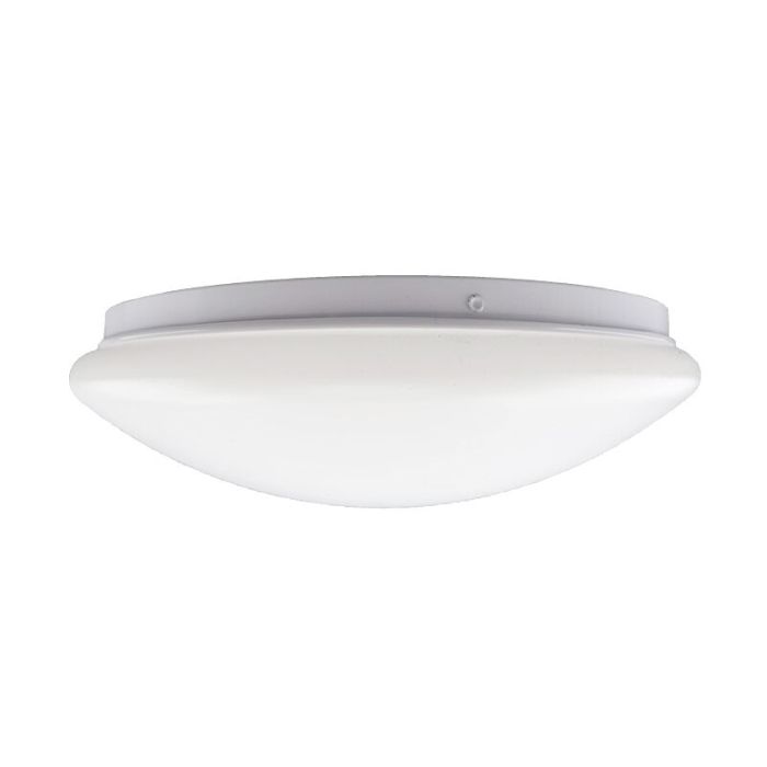 Plast loftslampe med sensor hvid, Djalissa, 12W, 3000K LED, IP44