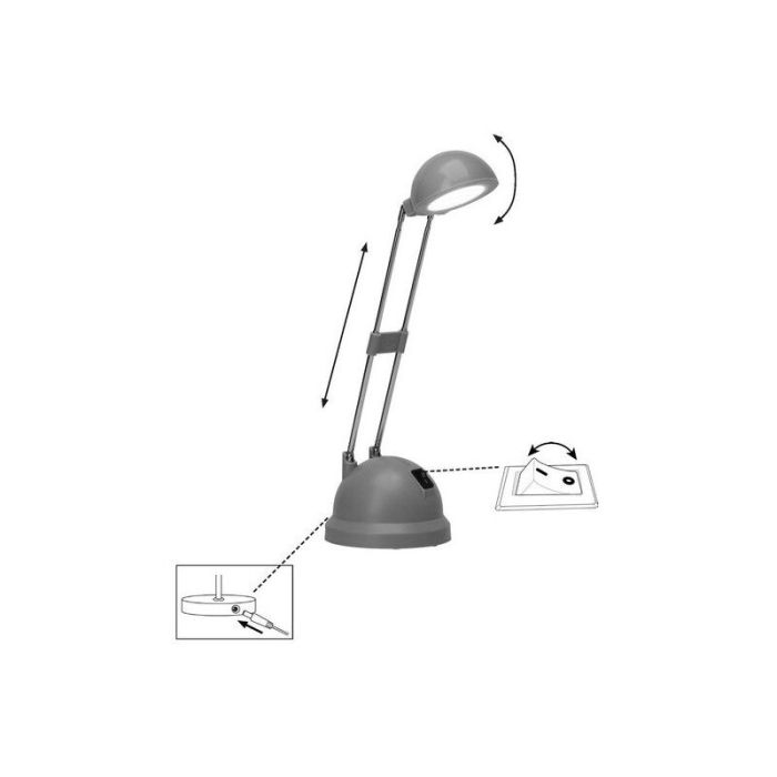 Modern skrivebordslampe grøn, Louna, 6W, 2700K LED, med brytare