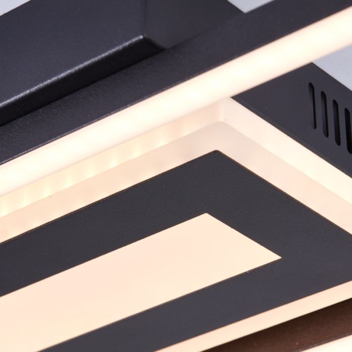 Design loftlampe sort, Wahiba, 24W, 3000K LED
