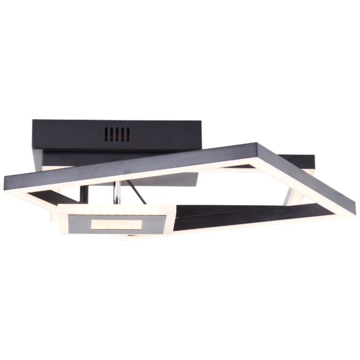 Design loftlampe sort, Volkert, 22W, 3000K LED