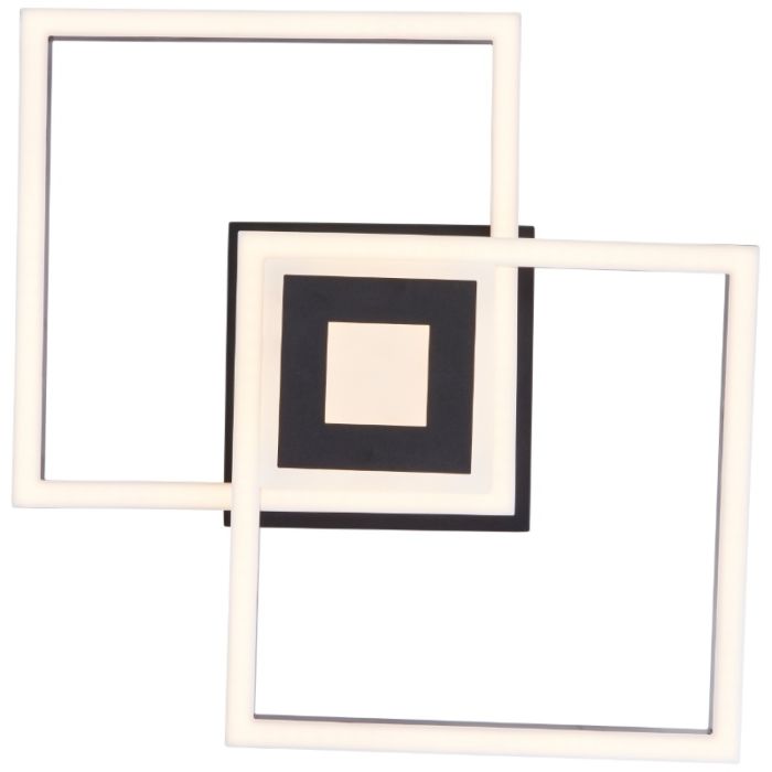 Design loftlampe sort, Volkert, 22W, 3000K LED