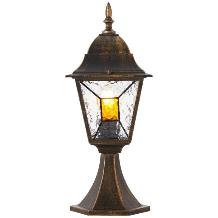 Klassisk udendørslampe rustfarvet, Levinus, IP44