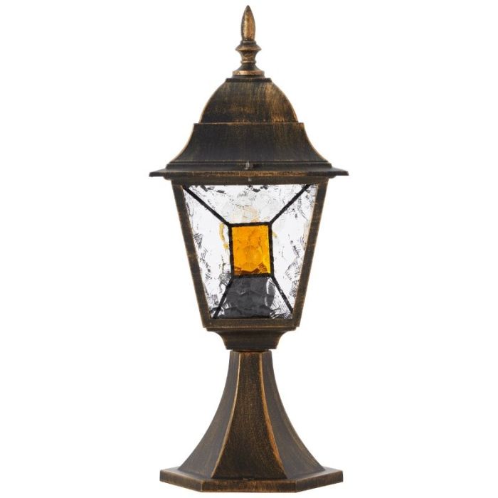 Klassisk udendørslampe rustfarvet, Levinus, IP44