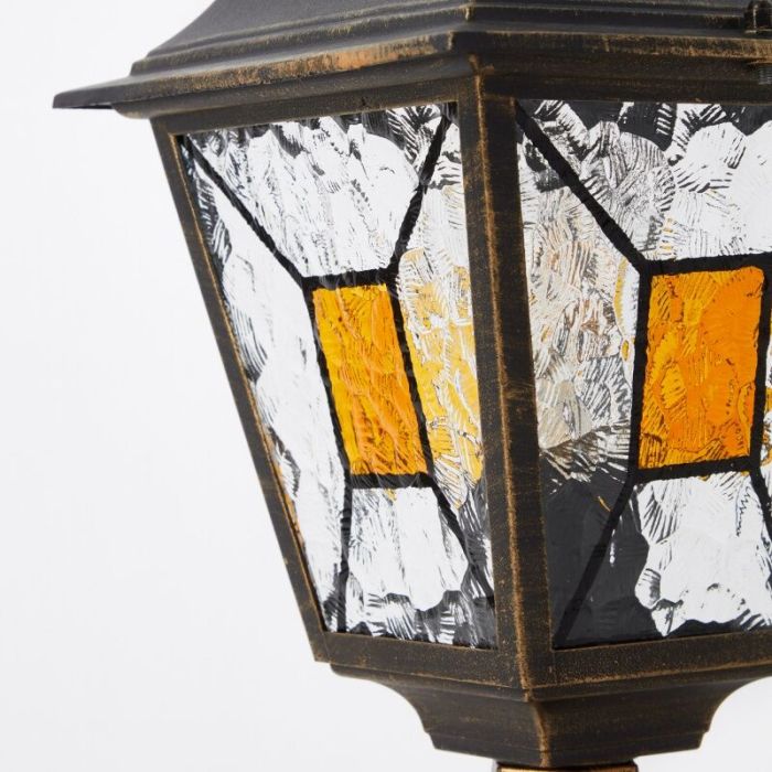 Klassisk udendørslampe rustfarvet, Levinus, IP44