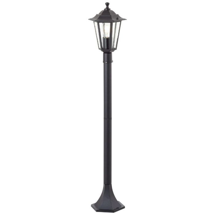 Klassisk udendørslampe sort, Radha, IP44