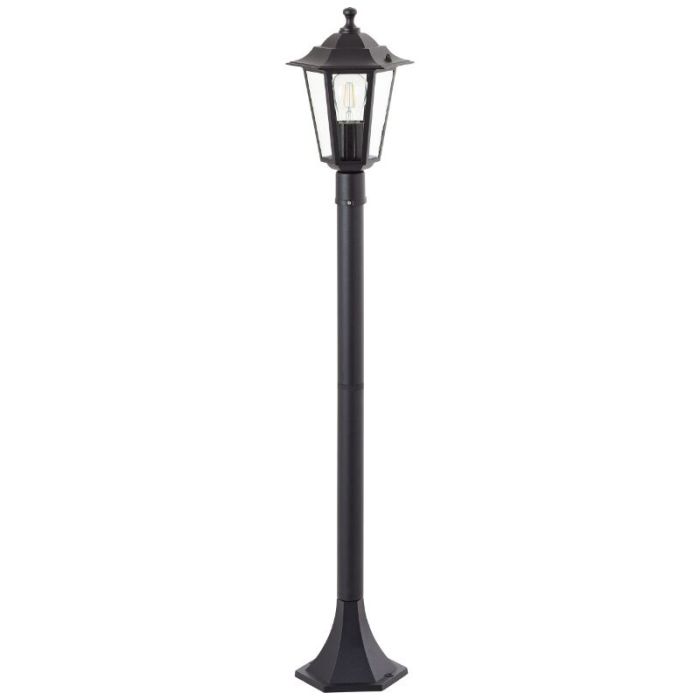 Klassisk udendørslampe sort, Radha, IP44