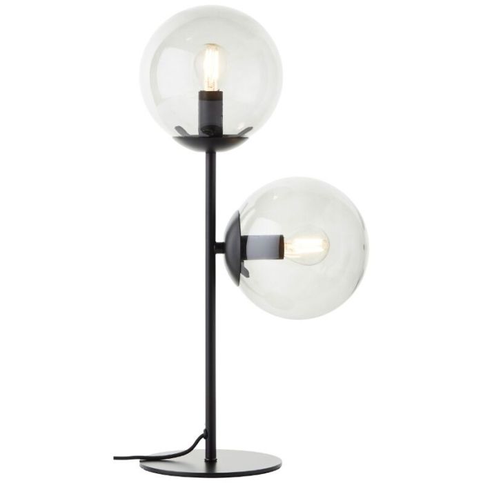 Design bordlampe gennemsigtig, Rhys, med brytare