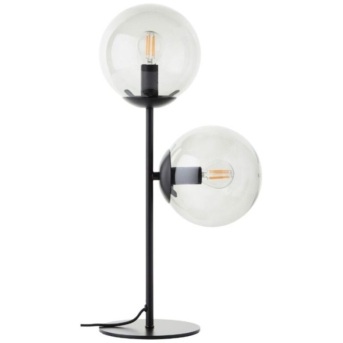 Design bordlampe gennemsigtig, Rhys, med brytare