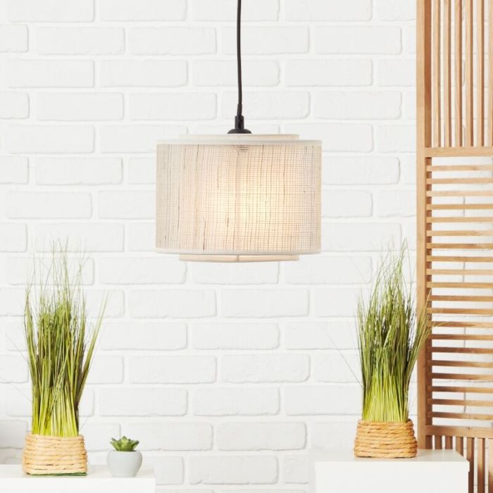 Rustik pendler lampe beige, Gerbert